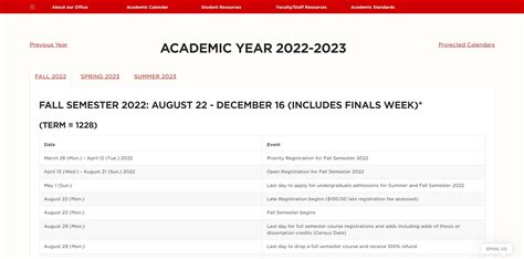 Priority Registration for Fall Semester 2012. . Unl academic calendar